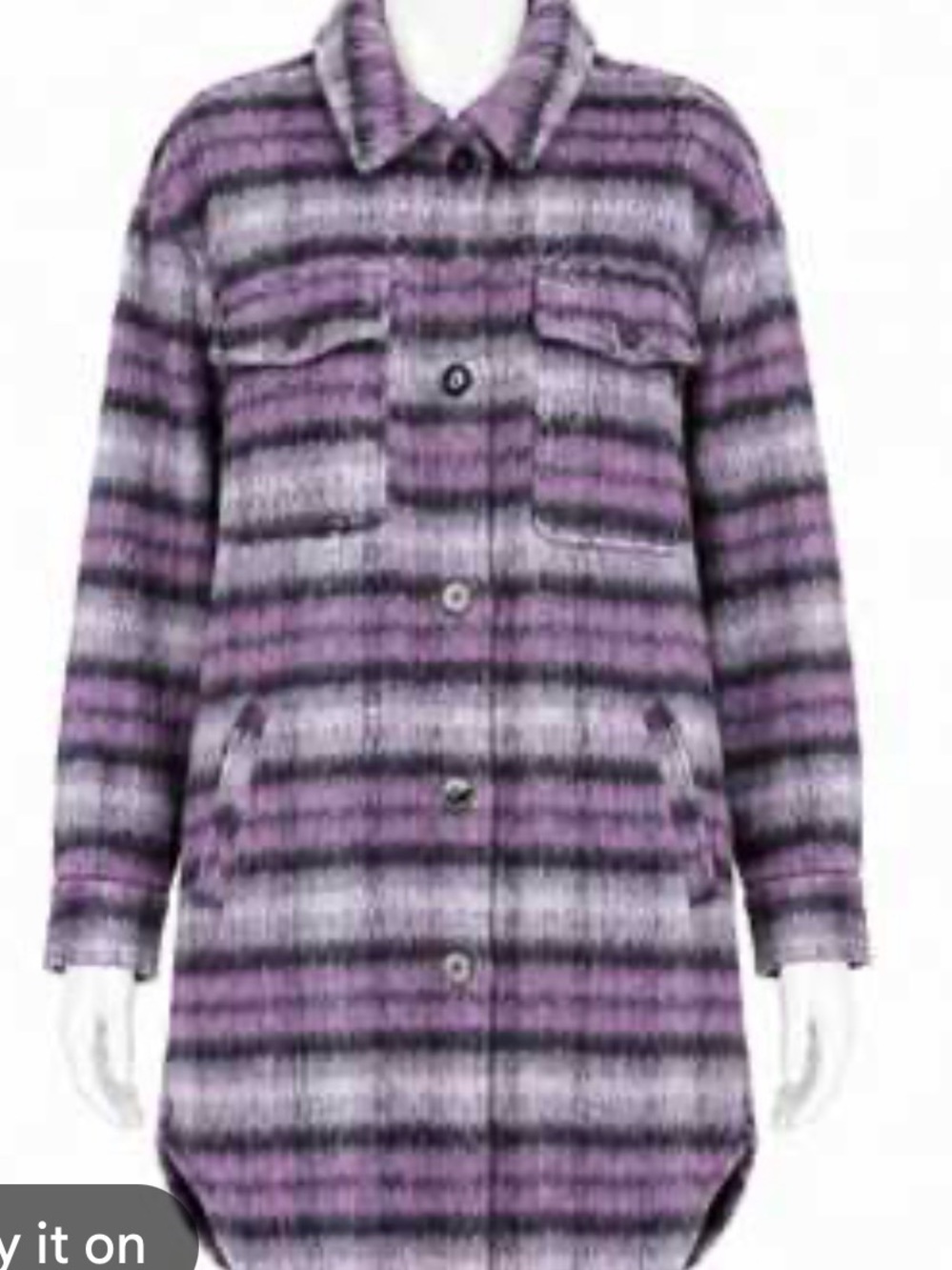 Purple plaid full length trench 0X new with tags button front collared forever21